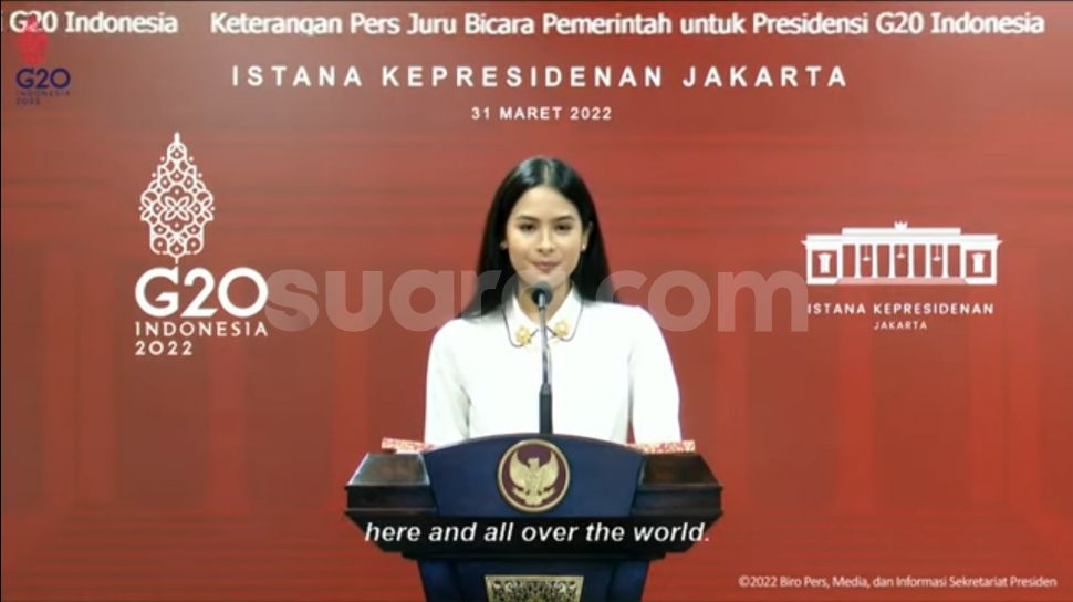 Maudy Ayunda Ditunjuk Pemerintah Jadi Jubir Presidensi G20 Indonesia