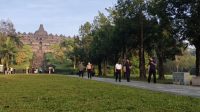 Olahraga Pagi Di Kawasan Candi Borobudur, Wapres Ma'ruf Berjalan Sepanjang 1,5 Km