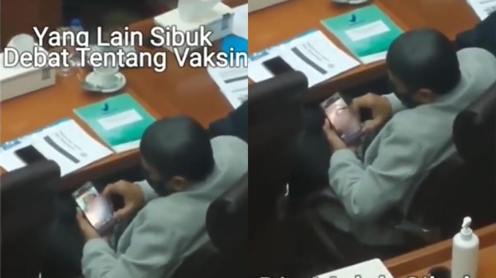 Viral Diduga Anggota DPR Malah Asyik Nonton Video Syur Saat Rapat Vaksin